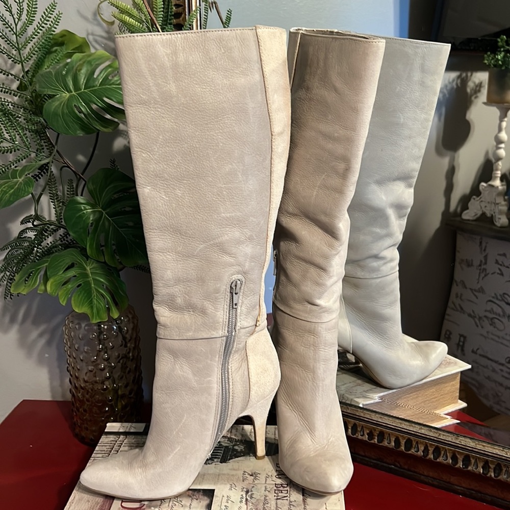 Jessica Simpson suede knee boots